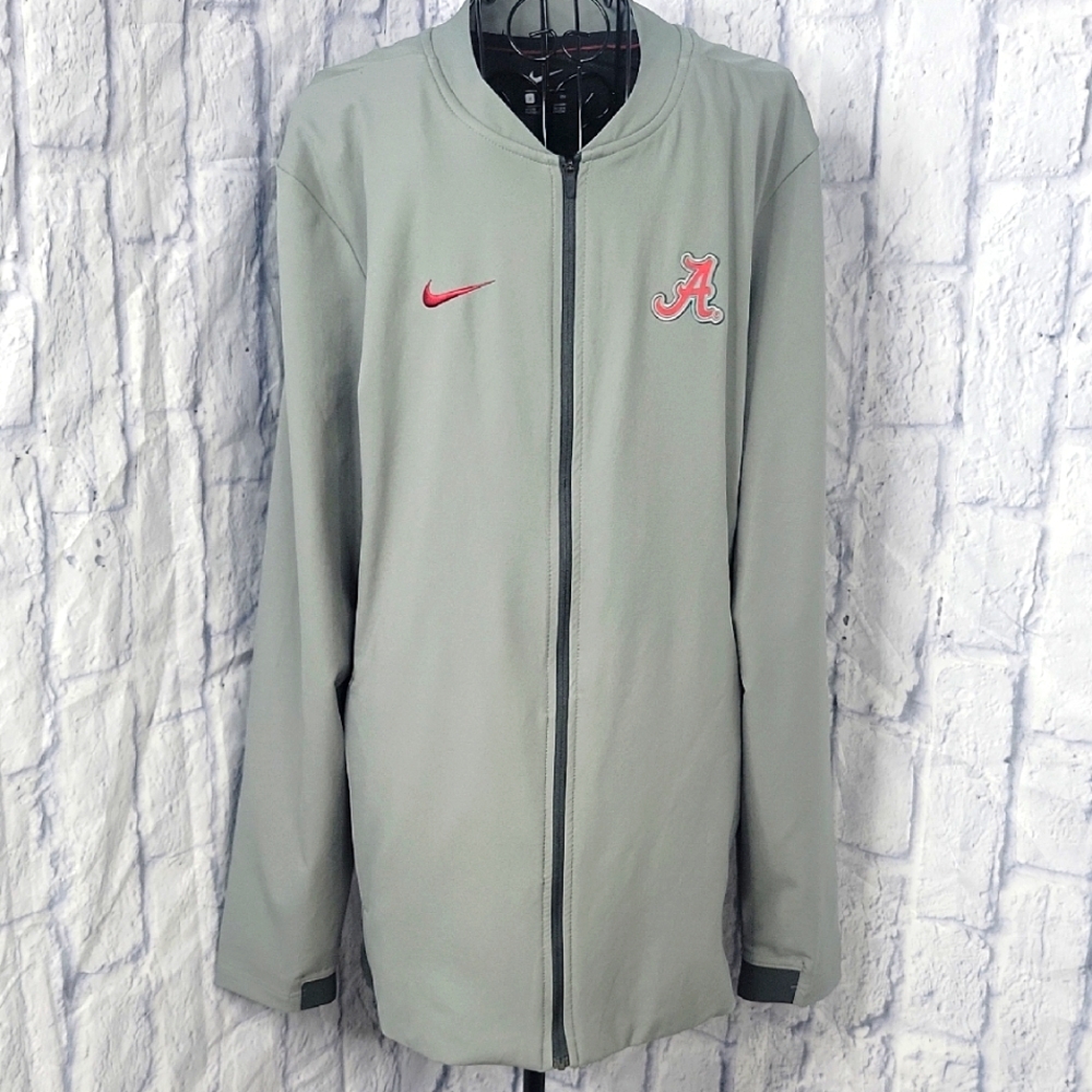 Nike Alabama Crimson Tide Full-Zip Jacket Men’s Small Gray Red